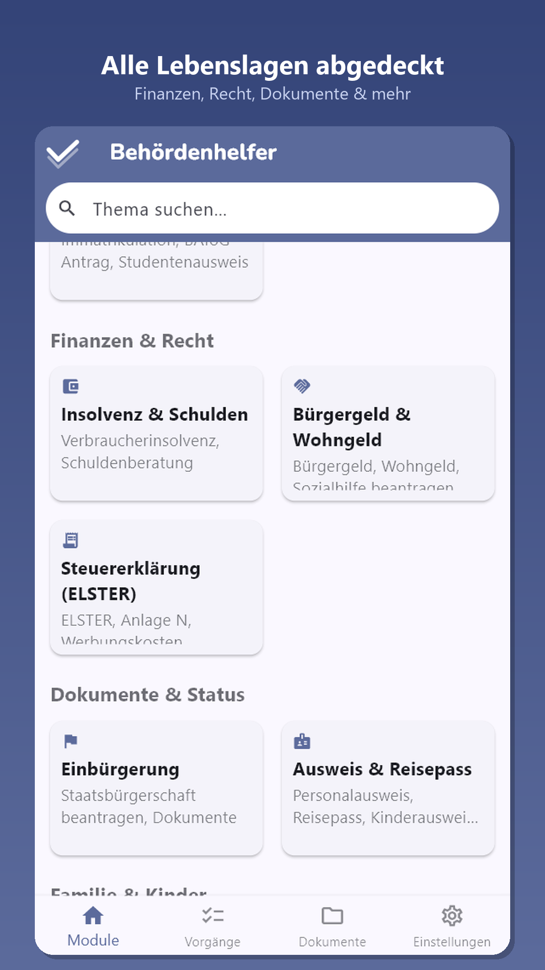 Beh&ouml;rdenhelfer Checkliste